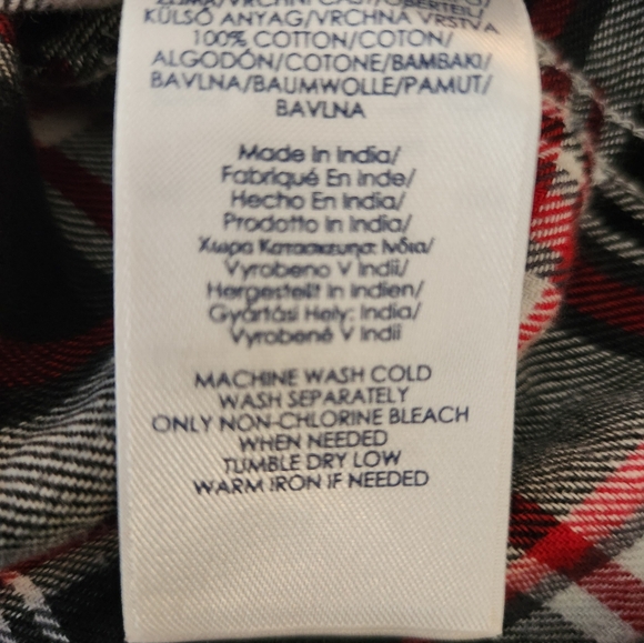 Chaps Performance Button Down Flannel - Picture 6 of 6